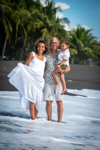 Melissa Diehl with her family in Costa Rica