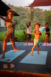 Melissa Diehl spending time outdoors with her family
